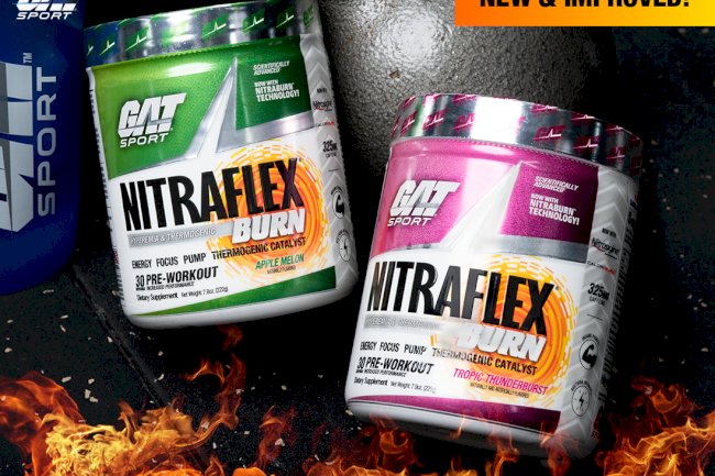 GAT SPORT Reveals Its Unique Reformulated Muscle-Building Fat Burner Nitraflex Burn